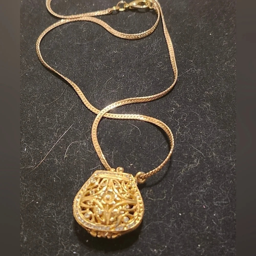 Rare vintage Cloud 9 iced out purse pendant watch - Picture 1 of 5